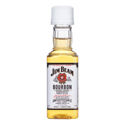 Jim Beam White 50 ml - Bourbon Whiskey - Licores Miniatura