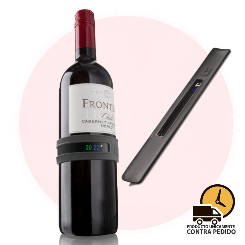 Termómetro flexible para botella de vino