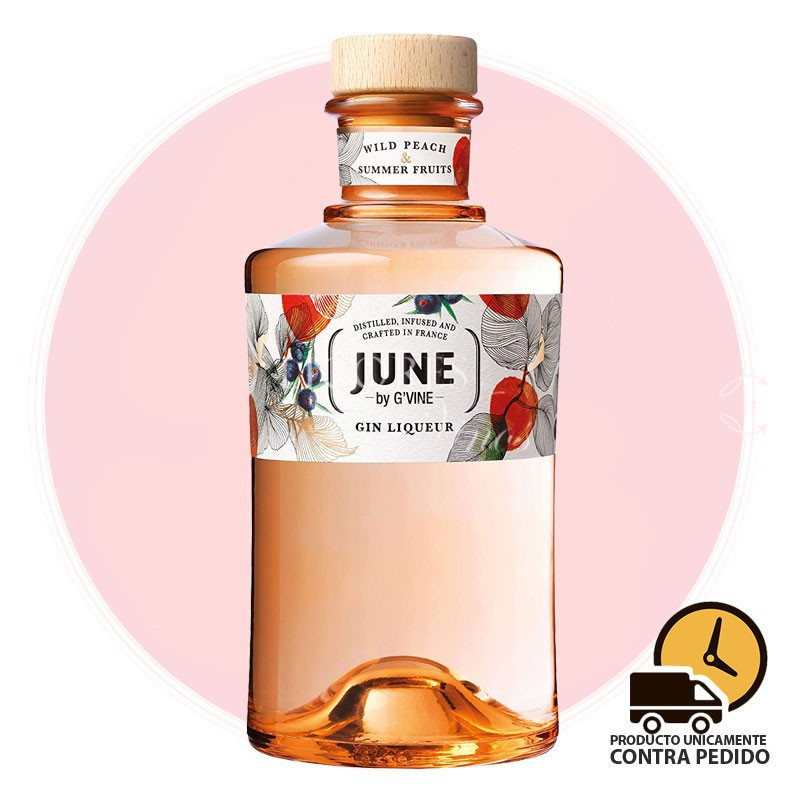 June by Gvine Wild Peach & Summer Fruits Gin 700 ml - Ginebra