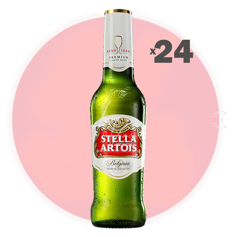 Stella Artois Belgian Beer 355 ml - Cerveza Importada