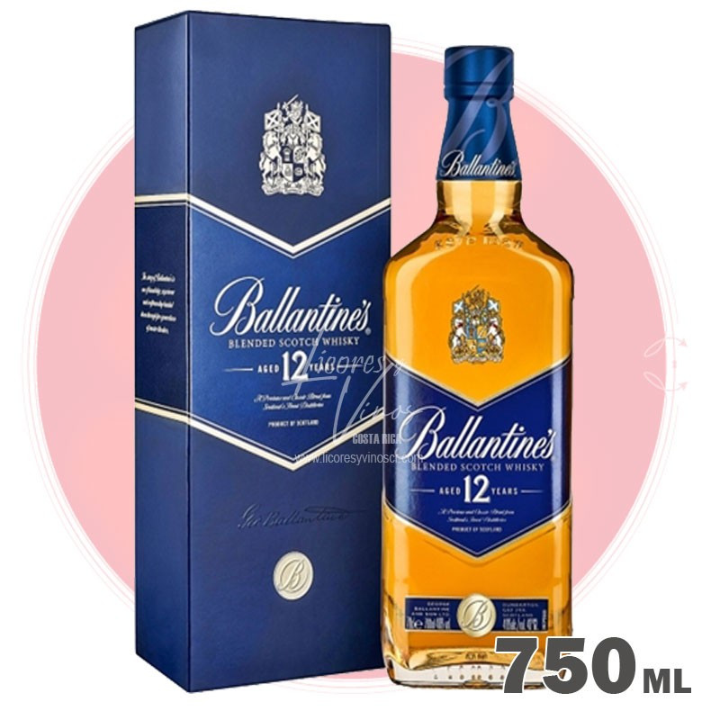 Ballantines 12 años 750 ml - Blended Scotch Whisky