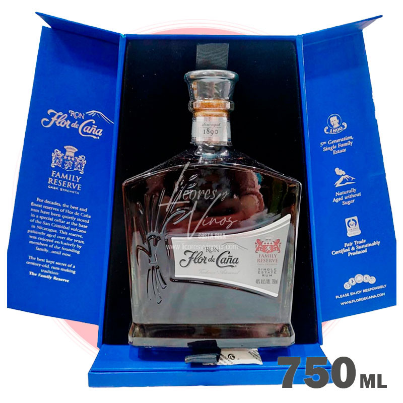 Ron Flor de Caña Family Reserve 750 ml - Edicion Especial - Ron Oscuro