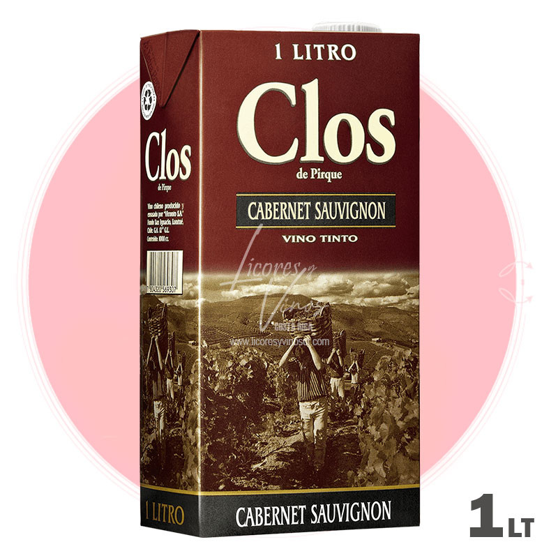 Clos de Pirque Cabernet Sauvignon (tetra) 1000 ml - Vino Tinto