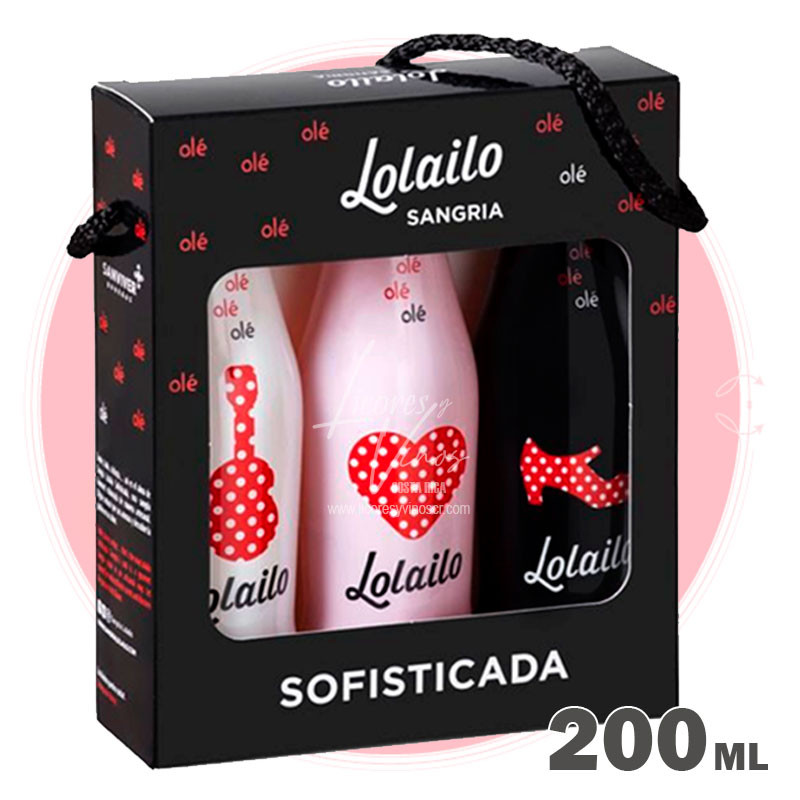 Lolailo Sofisticada 3 Pack (Tinto - Blanco - Rose) 200 ml - Sangria