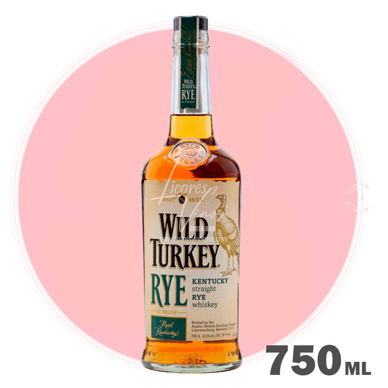 Wild Turkey Kentucky Straight RYE (centeno) 750 ml - Bourbon Whiskey