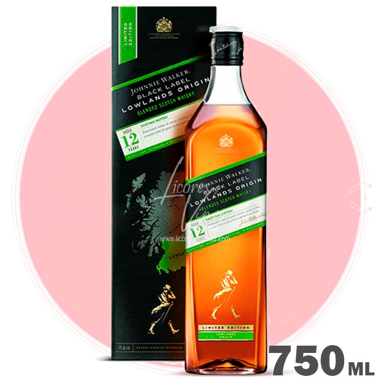 Johnnie Walker Black Label Lowlands Origin 750 ml - Blended Scotch Whisky