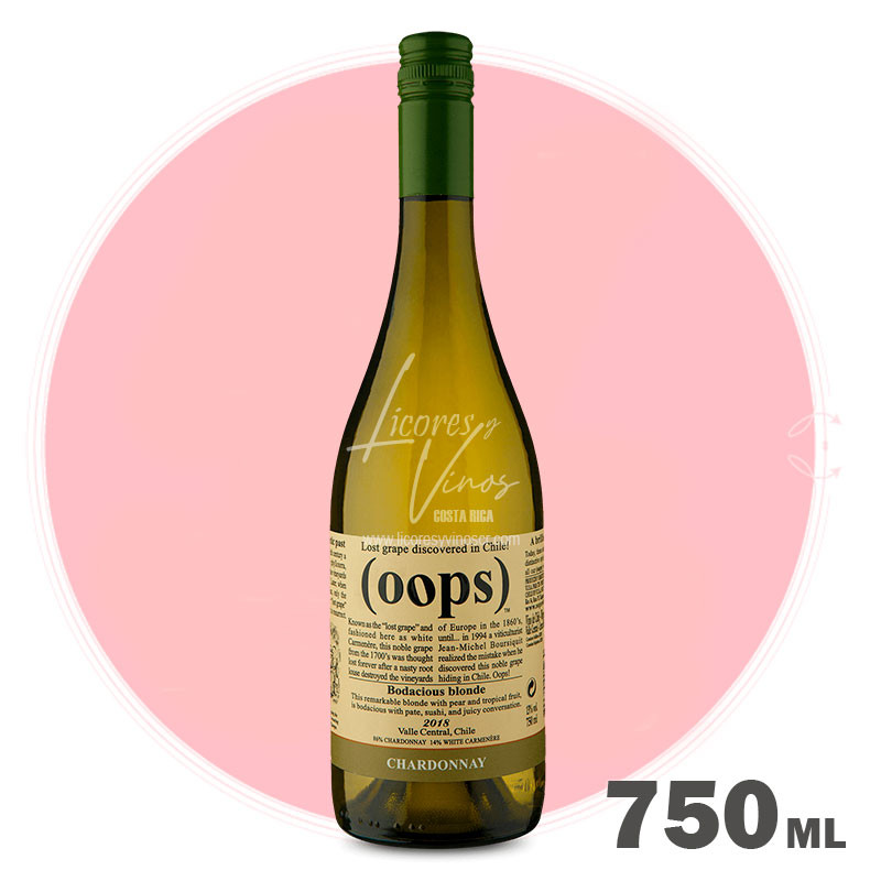 Oops Chardonnay 750 ml - Vino Blanco