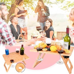 Mesa de Madera Plegable para Picnic