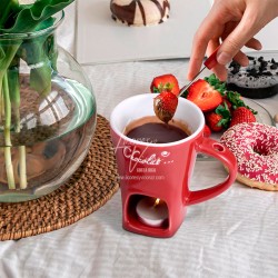 Taza Roja para Fondue