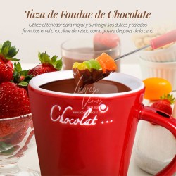 Taza Roja para Fondue