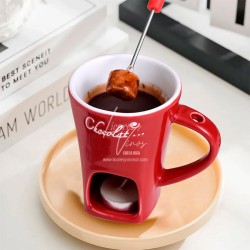 Taza Roja para Fondue