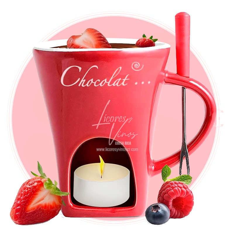 Taza Roja para Fondue