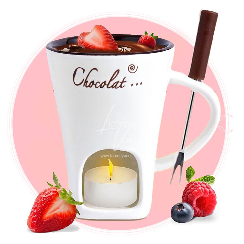 Taza Blanca para Fondue