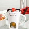 Taza Blanca para Fondue