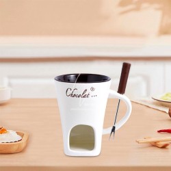 Taza Blanca para Fondue