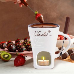 Taza Blanca para Fondue