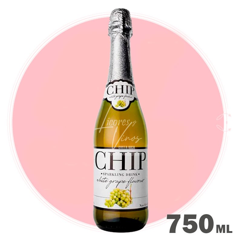 Chip Uva Blanca Sin Alcohol 750 ml - Espumante