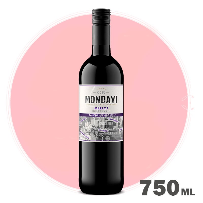 CK Mondavi Merlot 750 ml - Vino Tinto