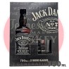 Jack Daniels N7 Tennessee Whiskey 750 ml + 2 vasos
