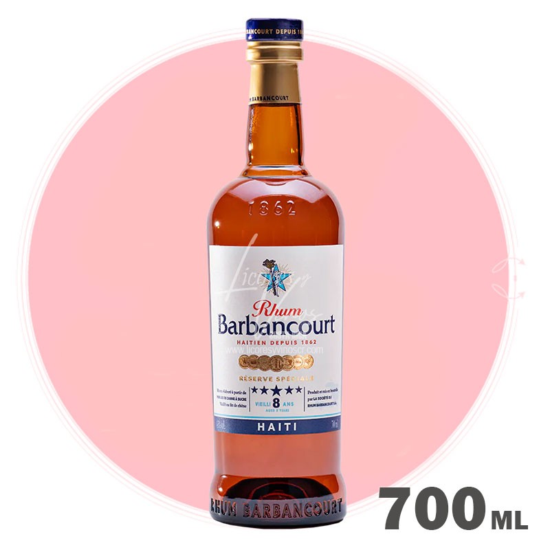 Barbancourt 5 stars 8 años 700 ml - Ron