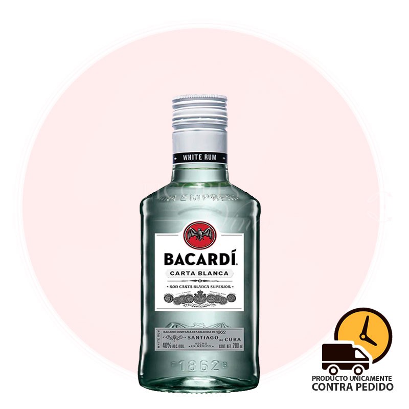 Ron Bacardi Carta Blanca 200 ml