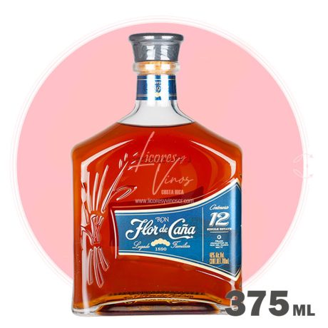 Ron Flor de Caña Centenario 12 años 375 ml - Ron Oscuro