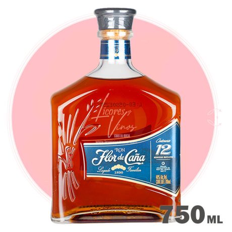 Ron Flor de Caña Centenario 12 años 750 ml - Ron Oscuro