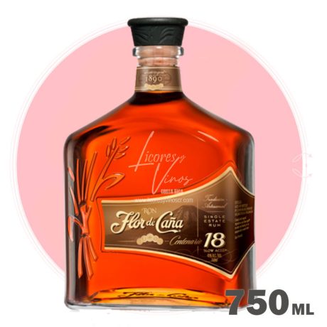 Ron Flor de Caña Centenario 18 Años 750 ml - Ron Oscuro