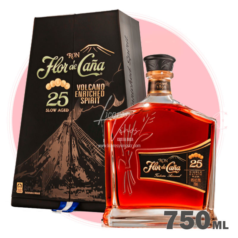 Ron Flor de Caña Centenario 25 años 750 ml - Ron Oscuro