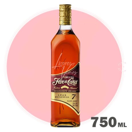 Ron Flor De Caña Centenario Gran Reserva 7 años 750 ml - Ron Oscuro