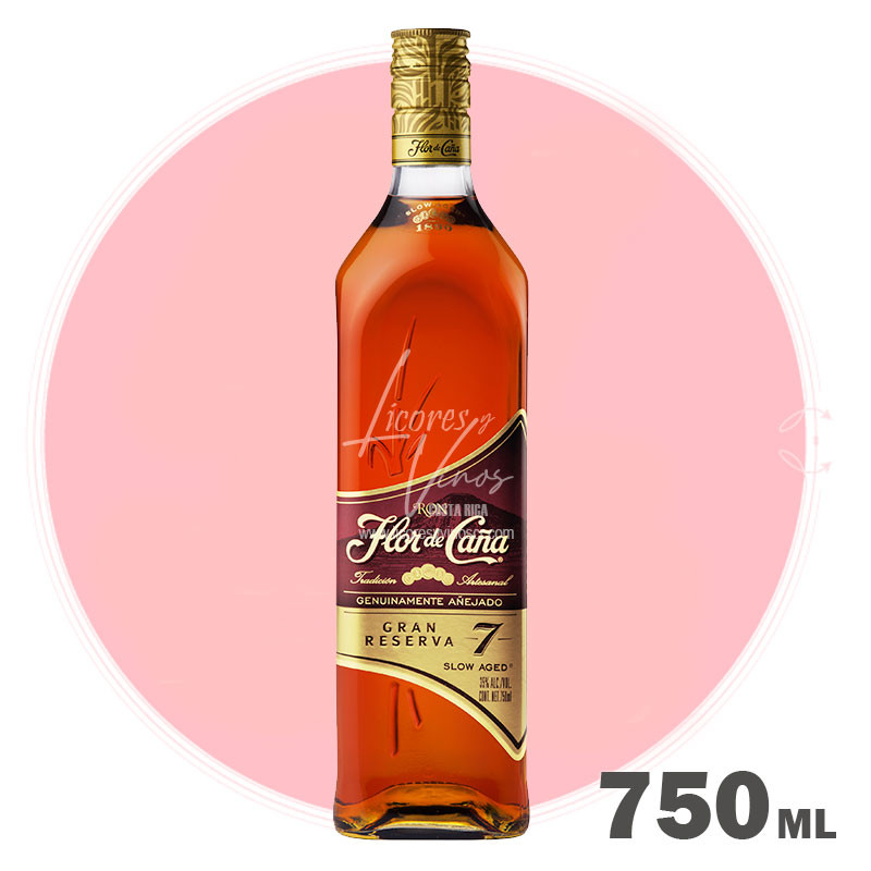 Ron Flor De Caña Centenario Gran Reserva 7 años 750 ml - Ron Oscuro