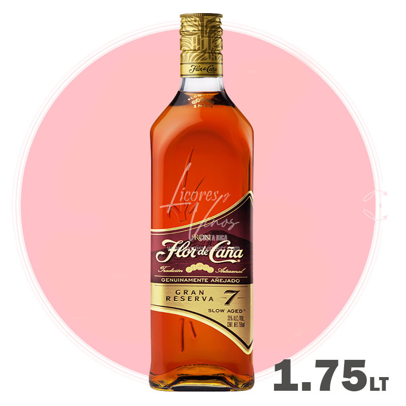 Ron Flor de Caña Centenario Gran Reserva 7 años 1750 ml - Ron Oscuro