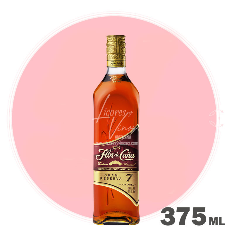 Ron Flor de Caña Centenario Gran Reserva 7 años 375 ml - Ron Oscuro