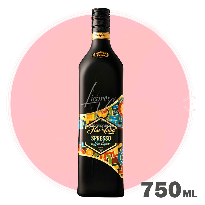 Ron Flor de Caña Centenario Spresso Licor de Café 750 ml - Ron Oscuro