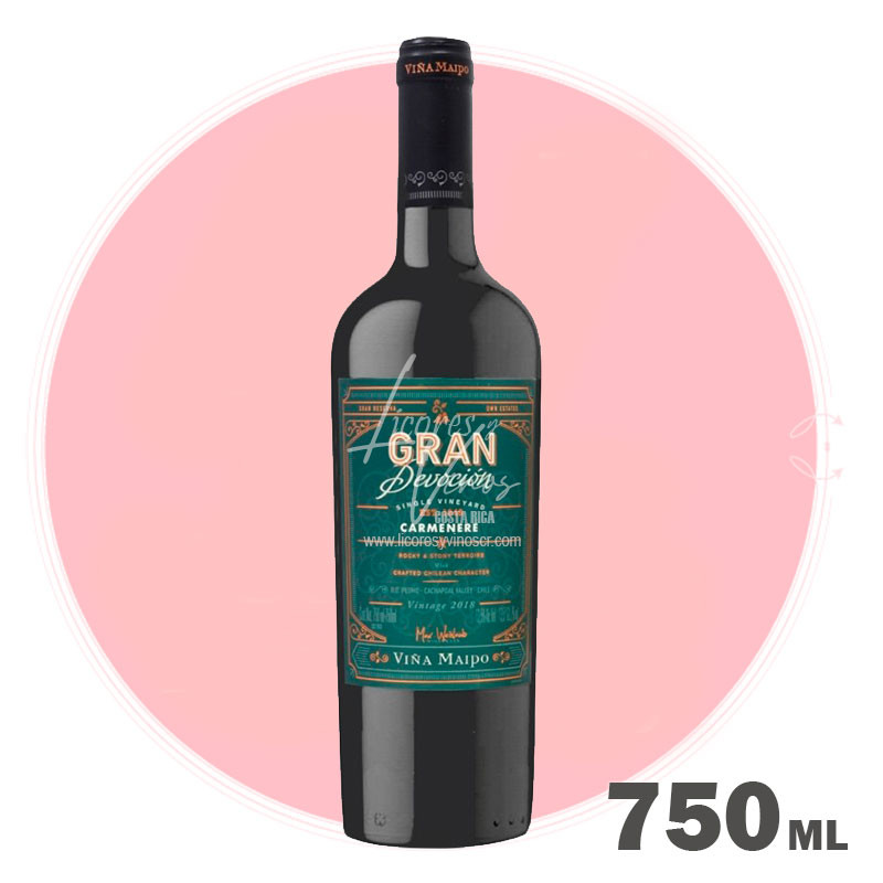 Viña Maipo Gran Devocion Carmenere - Syrah 750 ml - Vino Tinto