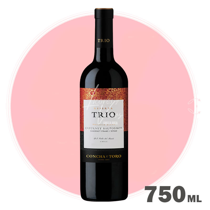 Trio Cabernet Sauvignon - Cabernet Franc - Shiraz 750 ml - Vino Tinto