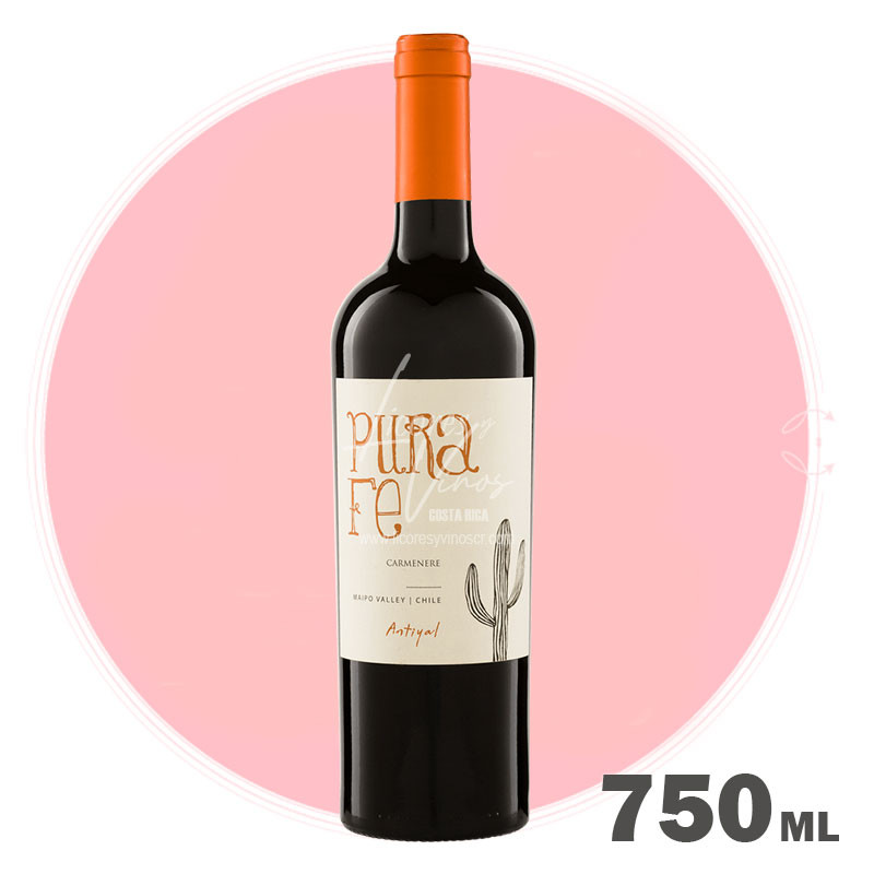 Antiyal Pura Fe Carmenere 750 ml - Vino Tinto