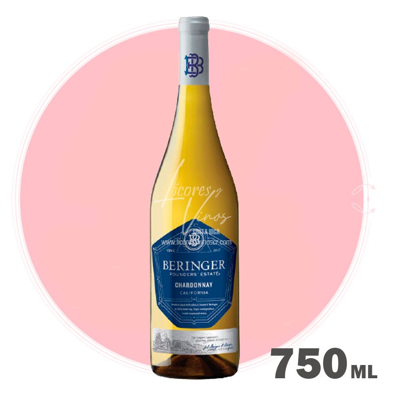 Beringer Founders Estate Chardonnay 750 ml - Vino Blanco