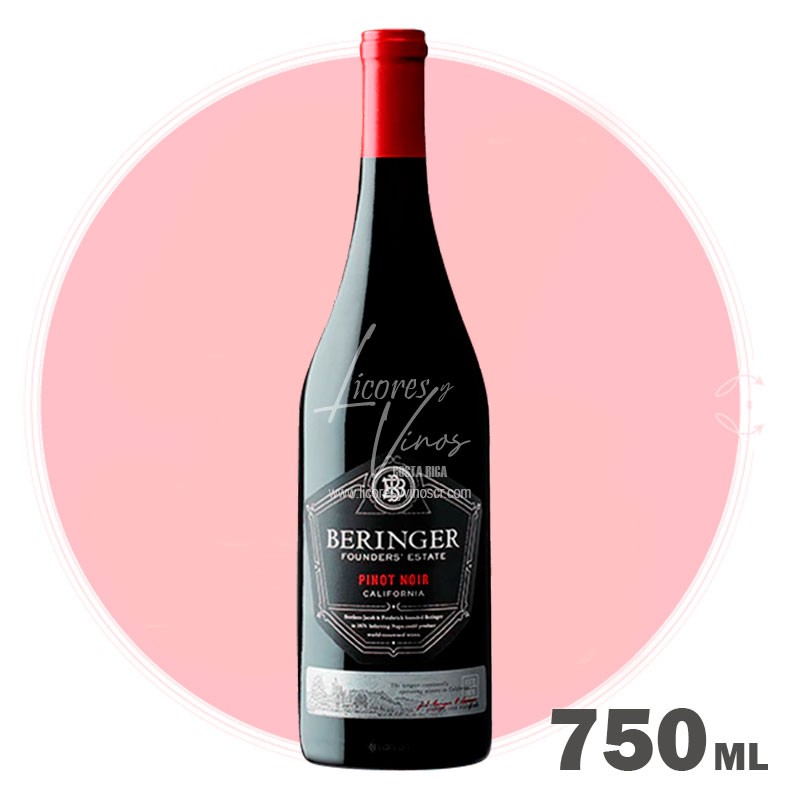 Beringer Founders Estate Pinot Noir 750 ml - Vino Tinto
