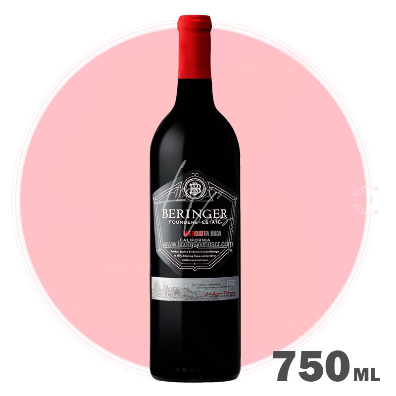 Beringer Founders Estate Merlot 750 ml - Vino Tinto