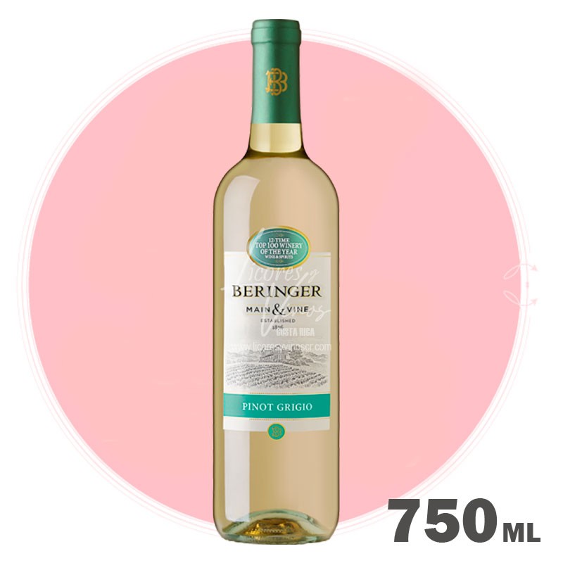 Beringer Pinot Grigio 750 ml - Vino Blanco