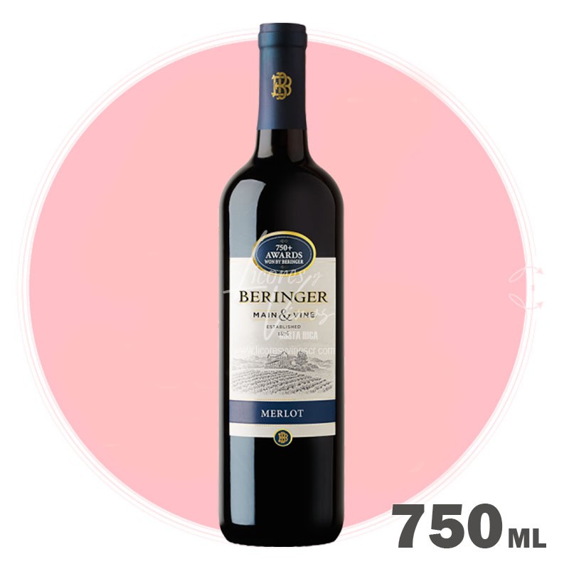Beringer California Merlot 750 ml - Vino Tinto