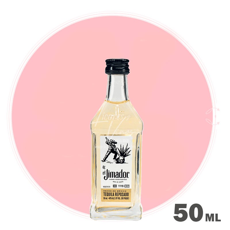 Tequila El Jimador Reposado 50 ml - Licores Miniatura