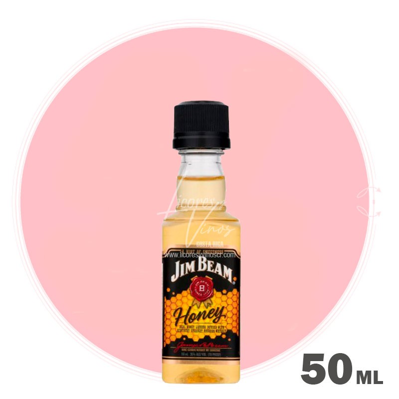 Jim Beam Honey 50 ml - Bourbon Whiskey - Licores Miniatura