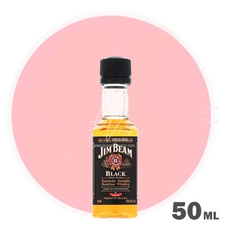 Jim Beam Black 50 ml - Bourbon Whiskey - Licores Miniatura
