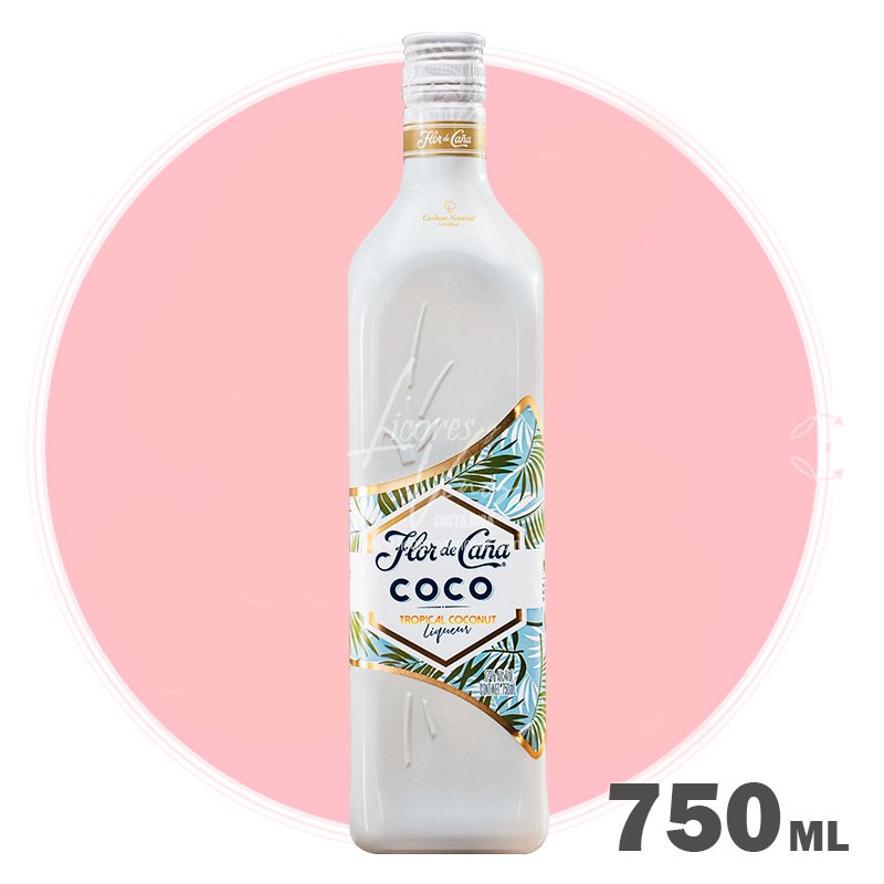 Ron Flor de Caña Centenario Licor de Coco Tropical 750 ml - Ron Blanco