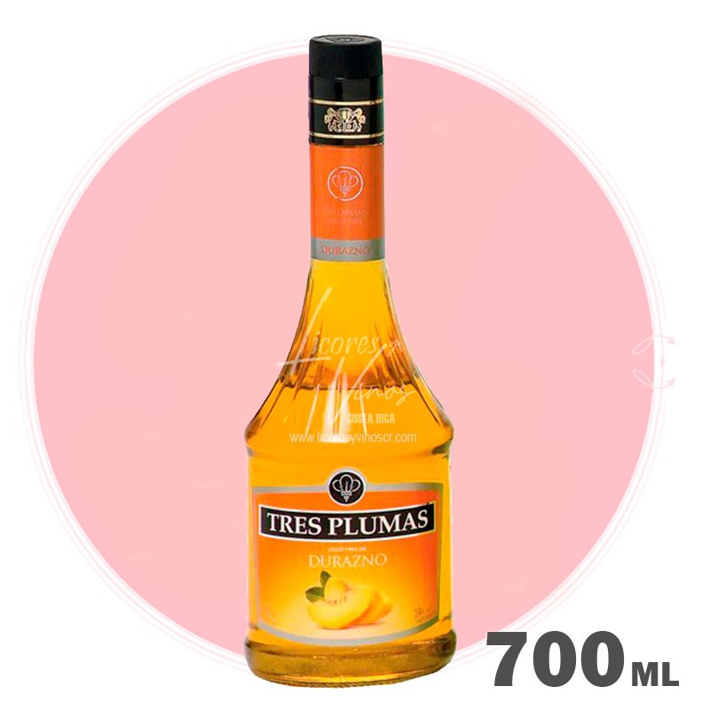 Licor de Durazno Tres Plumas 700 ml