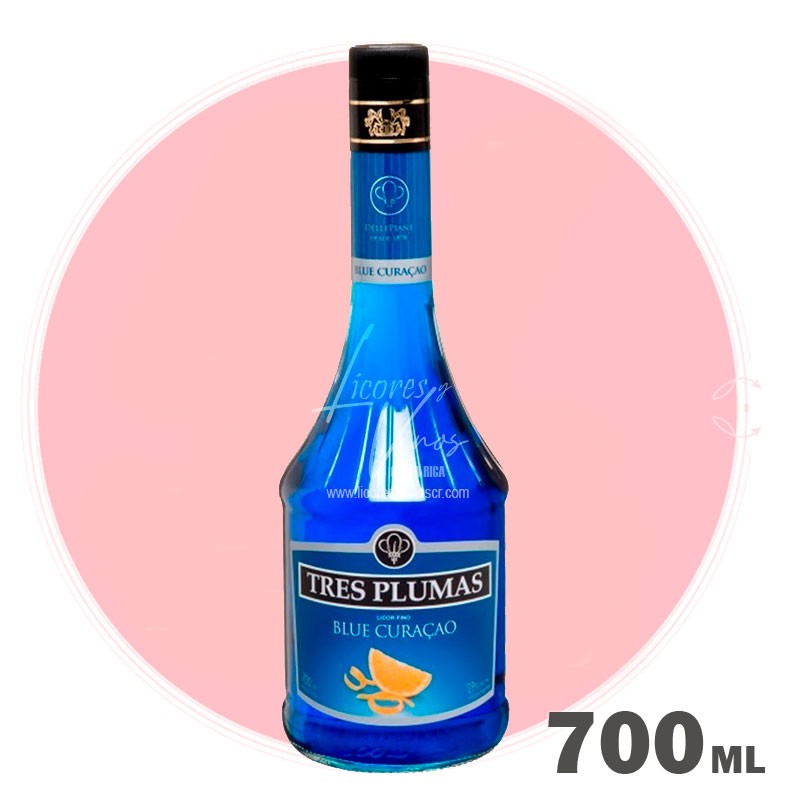 Blue Curacao Tres Plumas 700 ml