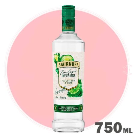 Smirnoff Infusions Cucumber & Lime (Pepino - Limon) 750 ml - Vodka