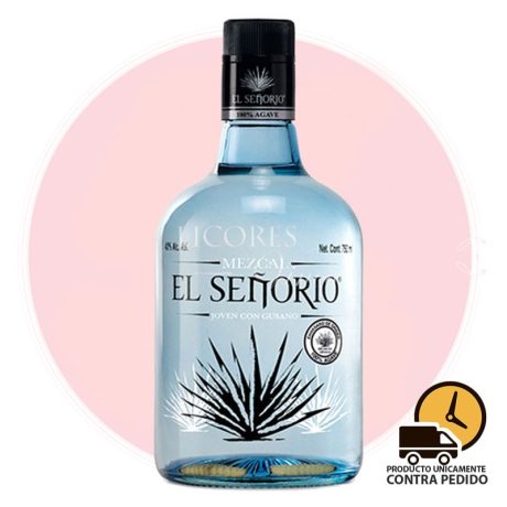 El Señorio Abocado con Gusano 750 ml - Mezcal